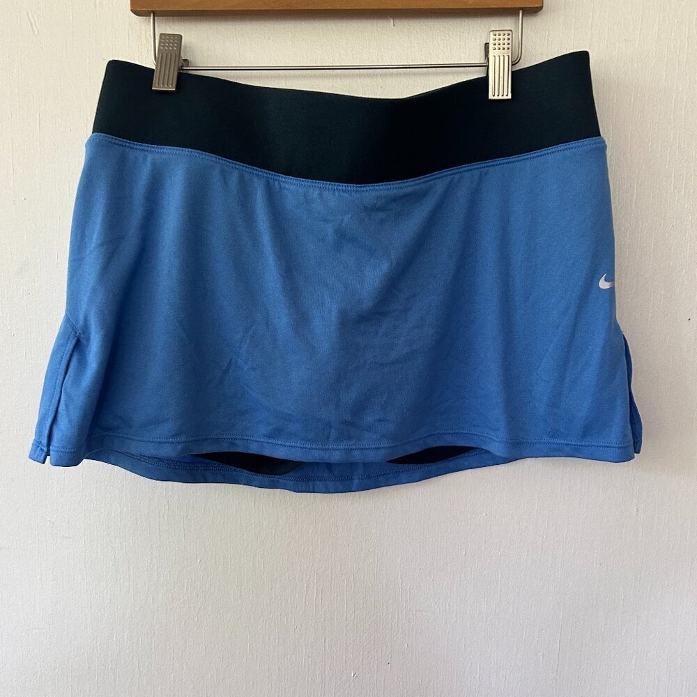 Nike Dri Fit Running‎ Skort Womens Medium Blue Activewear Athletic Skort